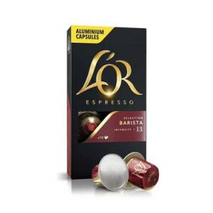 10 Capsules Espresso Sélection BARISTA L&rsquo;Or Compatibles Machines Nespresso (Intensité 13)