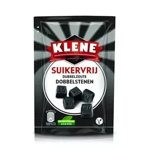 Klene suikervrij dubbelzoute dobbelstenen zakje (12x 105gr)