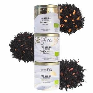 Coffret 3 thés noir Bio au Chocolat
