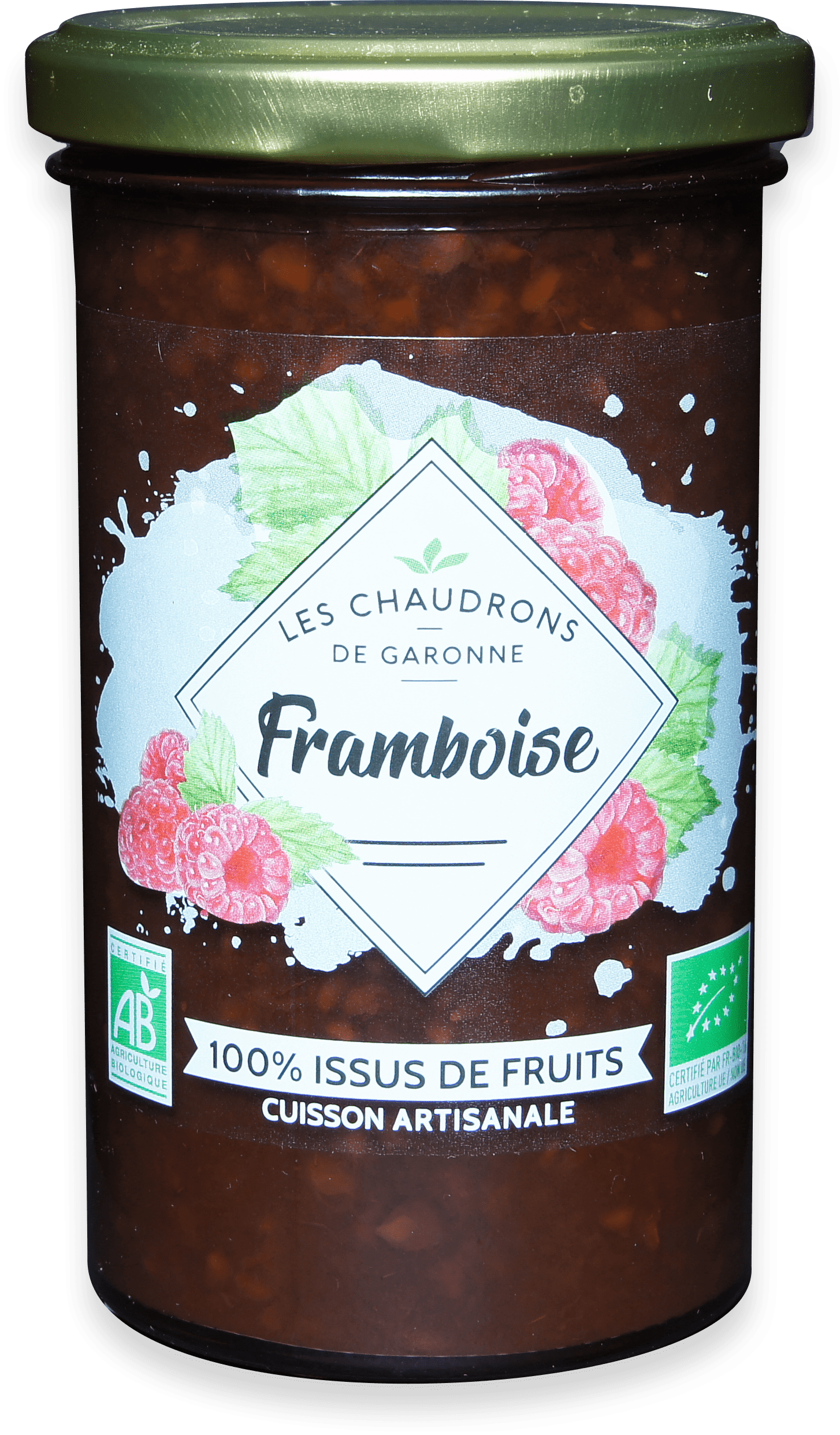 Les Chaudrons de Garonne Préparation 100% Fruits Framboise 275G