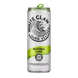 White claw hard seltzer natural lime blik (12x 33cl)