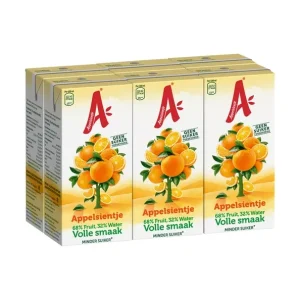 Appelsientje sinaasappelsap volle smaak mini pakje 20 cl 6-pack