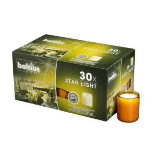Bolsius starlights amber (30 stuks)