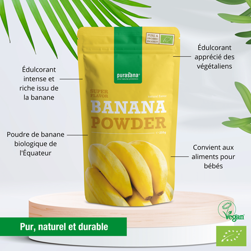 Purasana Poudre de Banane 250G – Image 2