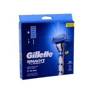 6 Cartouches Remplaçables Gillette Mach3 Turbo