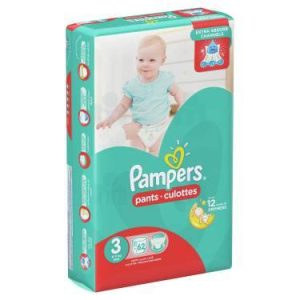 62 Couches Culottes Baby-Dry Pampers T3 (6 – 11kg)