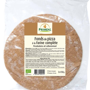 Primeal Fond de Pizza à la Farine Complète 2*150G