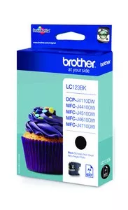 LC123BK BROTHER MFCJ4510DW TINTE BLK ST 600S ISO/I
