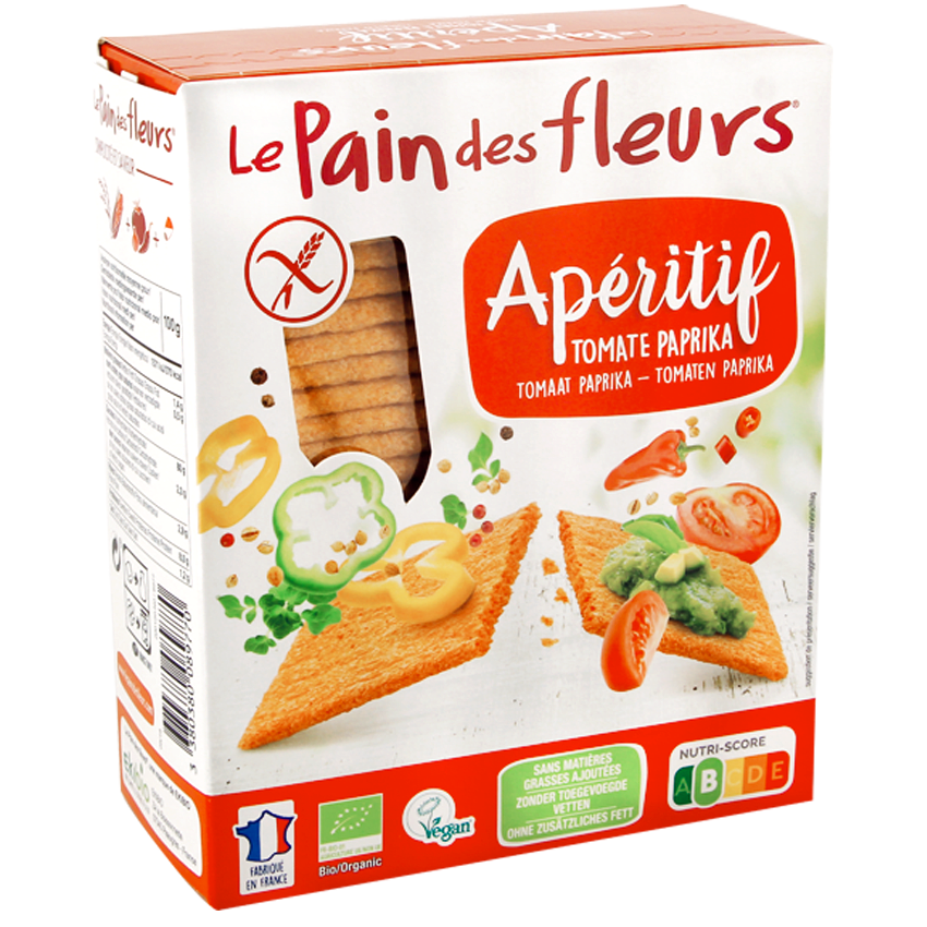 Tartines Craquantes Apéritif Bio Tomate Paprika 150G