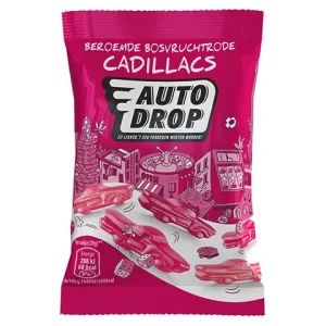 Autodrop Bosvruchtrode Cadillacs zakje (16x 20gr)