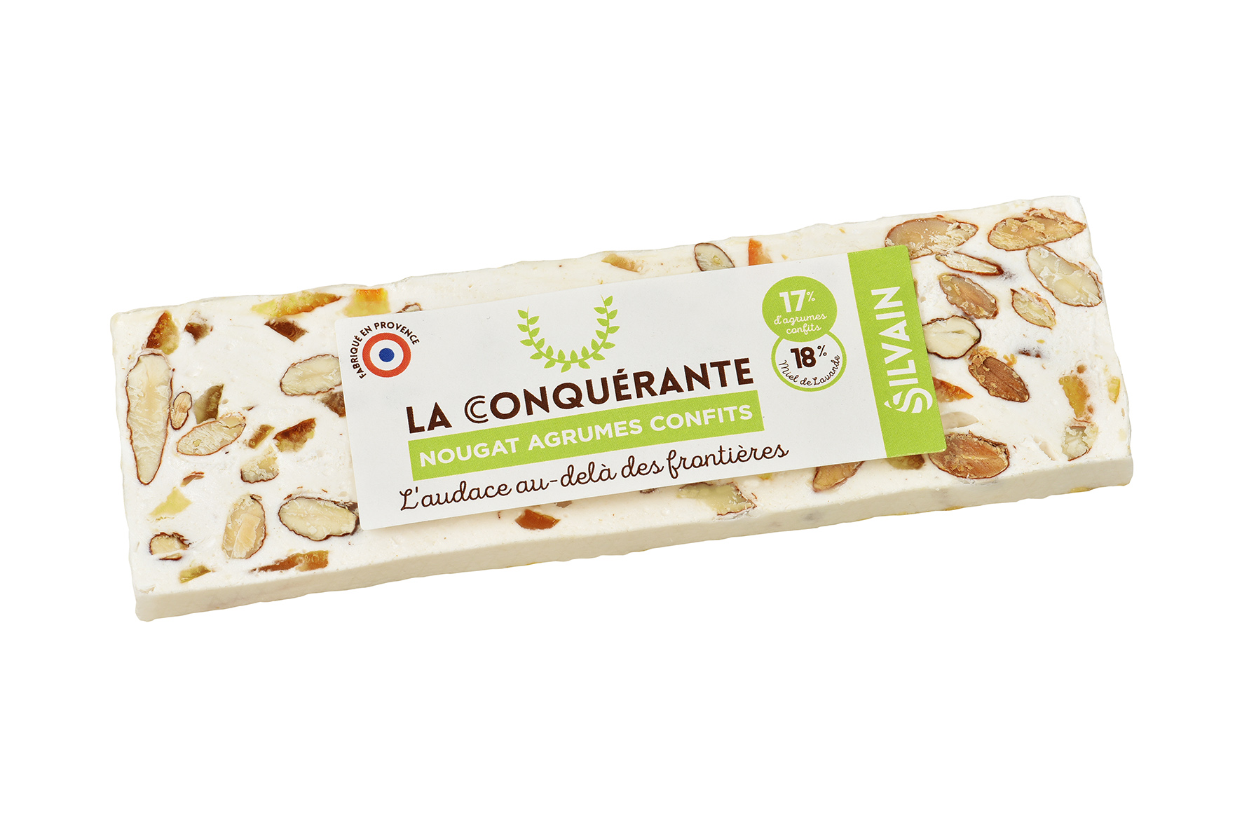 Nougat blanc aux agrumes