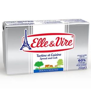 Beurre Tartine et Cuisine Doux Allégée 60 %MG Elle & Vire 200 g
