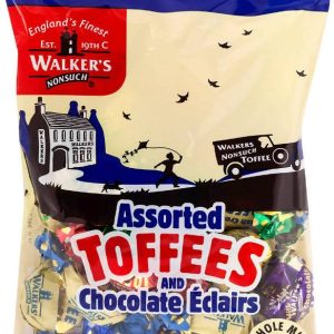 Bonbons Assortis Toffees et Chocolat Eclairs Walker&rsquo;s 150g