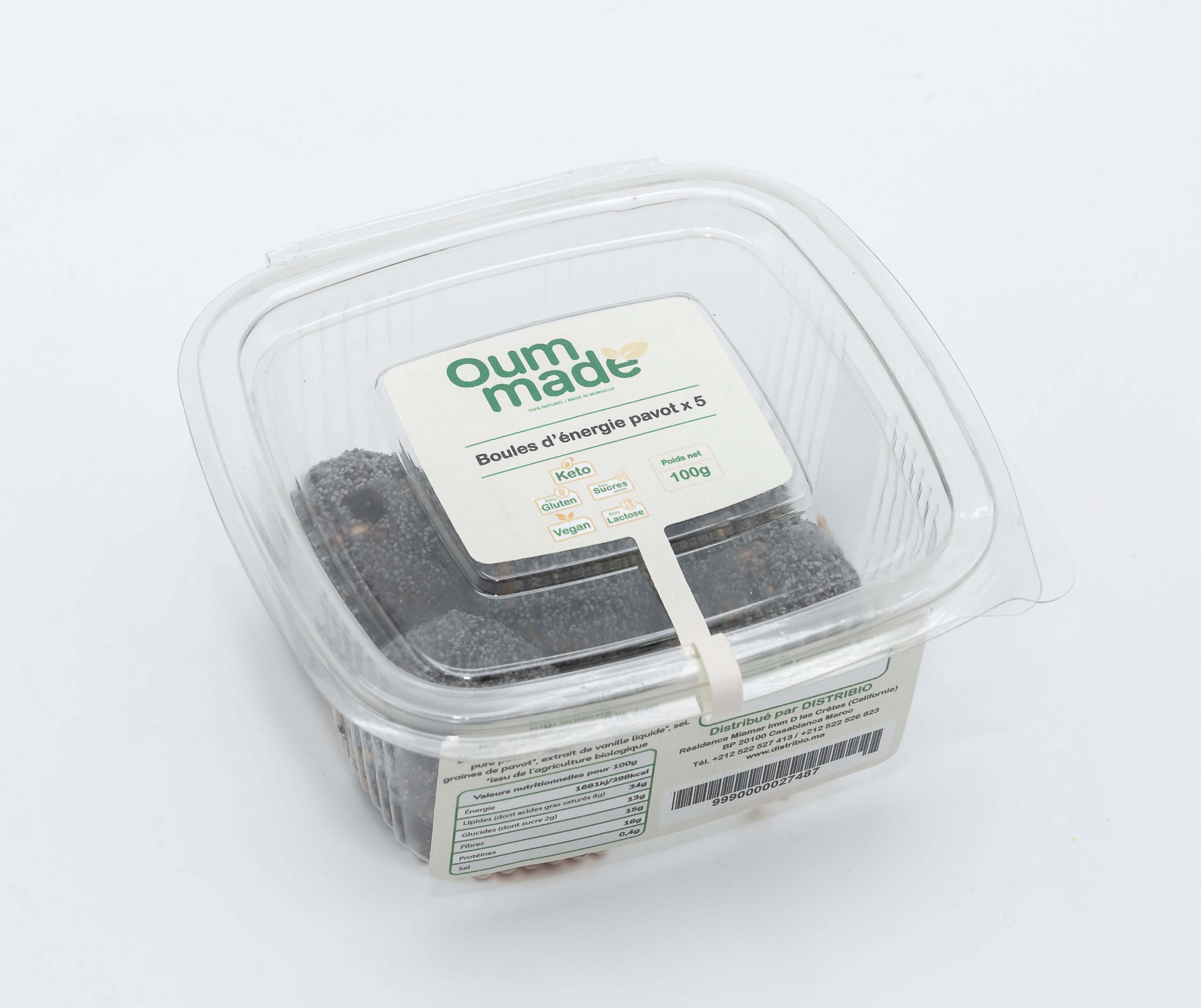 Oum Made Boules d’Énergie Pavot x 5