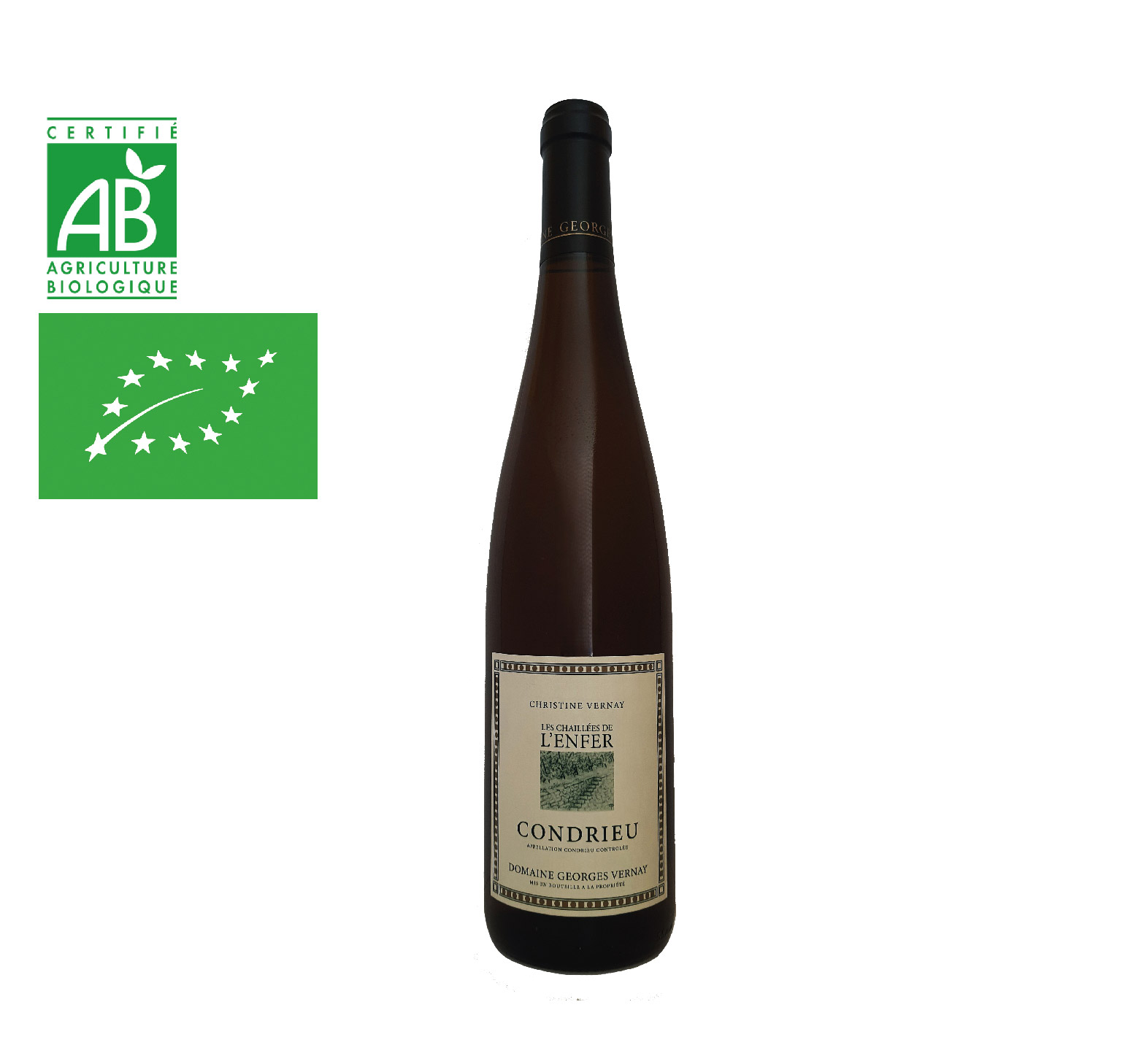 Domaine Vernay “Les Chaillées de l’Enfer” A.O.C. CONDRIEU Blanc 2020 Bouteille 75cl