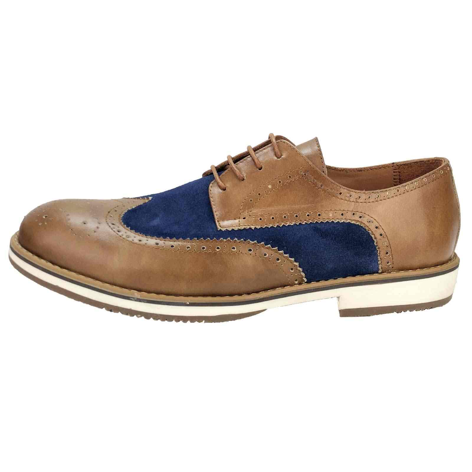 Chaussure Cuir Taba Bleu (CH201-020) – Image 5