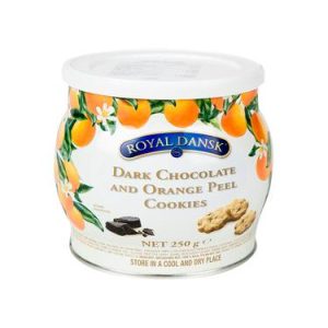 Cookies au Chocolat Noir et à l&rsquo;Ecorce d&rsquo;Orange Royal Dansk 250 g