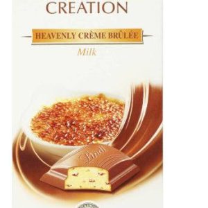 Création crème céleste brûlée au chocolat au lait Lindt 100 g