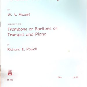 Arietta et Allegro pour Trombone ,Baryton ou Trompette et accompagnement de Piano