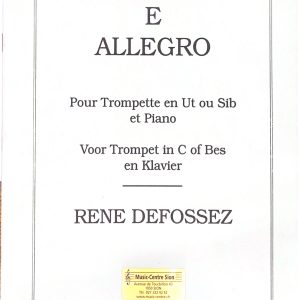 Recitativo E Allegro pour Trompette en Ut ou Sib avec Piano