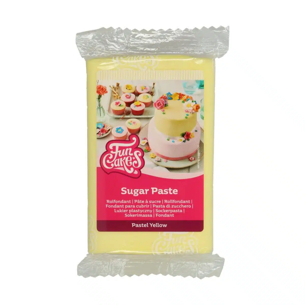 Pâte à Sucre Jaune Funcakes 250gr