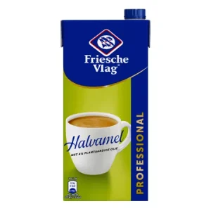 Friesche vlag halfvol plantaardig pak (6x 1 liter)