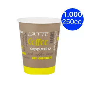 Kartonnen beker limetta 2.0 80 mm 250 cc