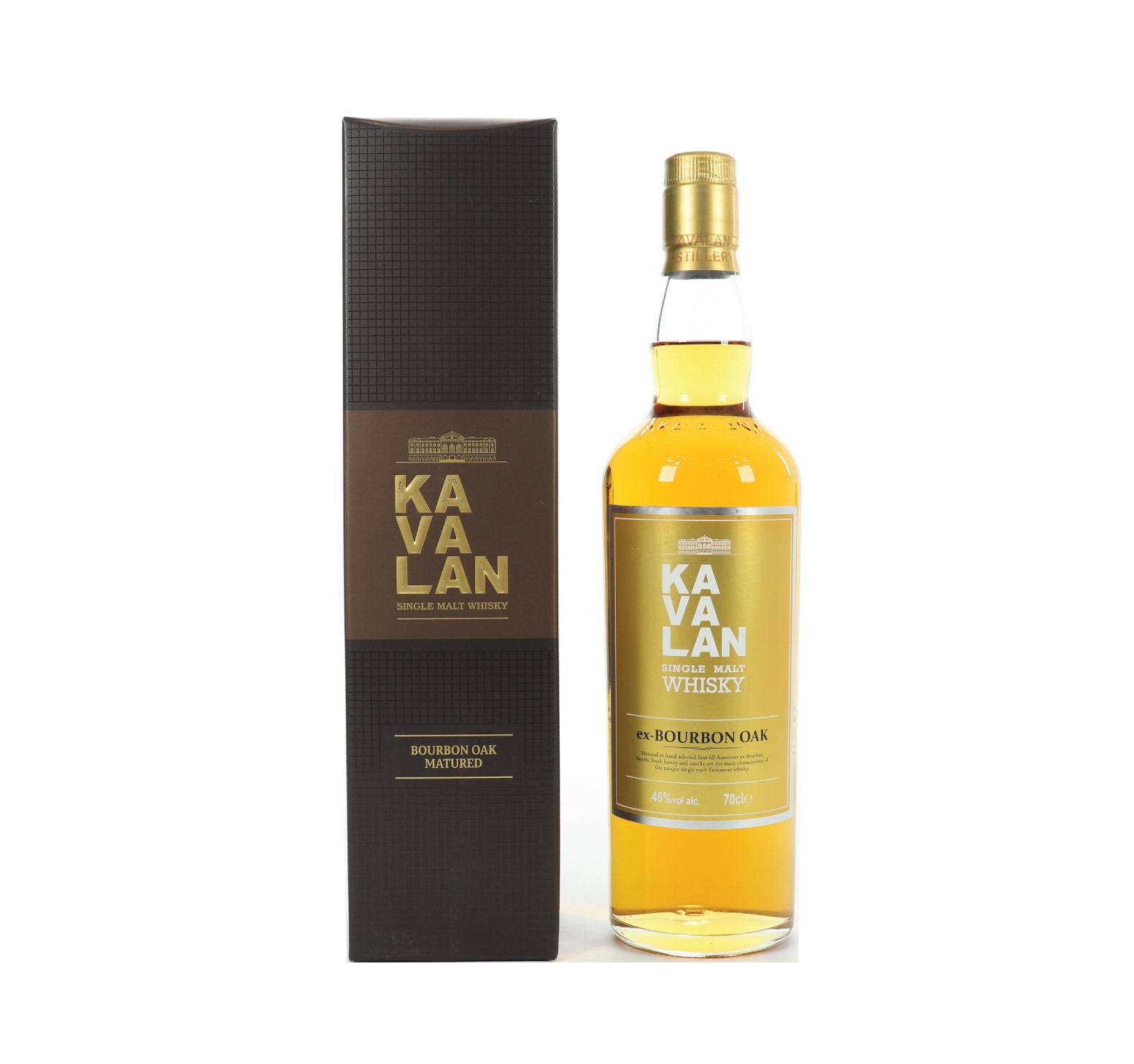KAVALAN Ex-Bourbon Oak 46% Single Malt WHISKY (TAÏWAN) 70cl