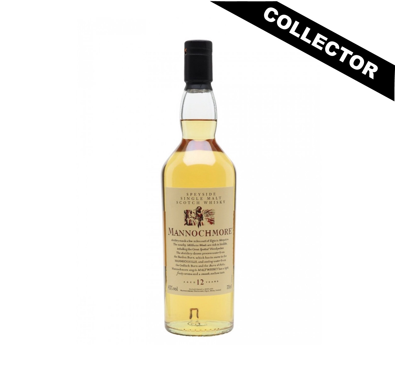 MANNOCHMORE 12 ans 43% Flora & Fauna Single Malt WHISKY (ÉCOSSE / Speyside) 70cl