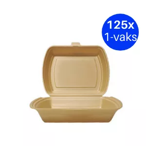 Menubak 1vaks schuim met deksel