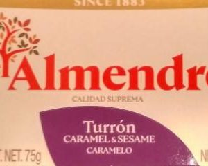 Nougat Aux Amandes, Caramel & Graines de Sésames El Almendro Turron 75g