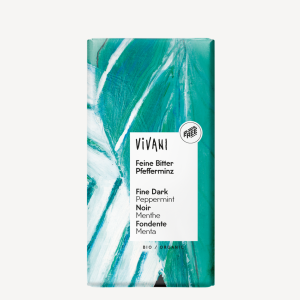 Vivani Chocolat Noir à la Menthe Poivrée 100G