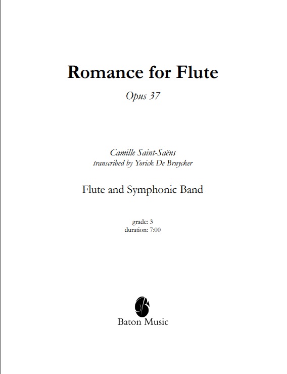 Romance – for Flute Opus 37