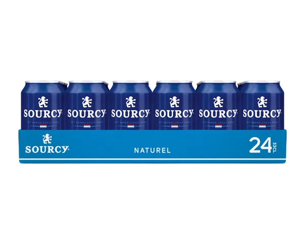 Sourcy Blauw Mineraalwater Naturel Blik (24x33cl)