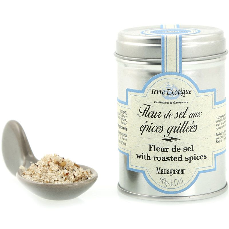 FLEUR DE SEL AUX ÉPICES GRILLÉES (Madagascar) Boite 90g