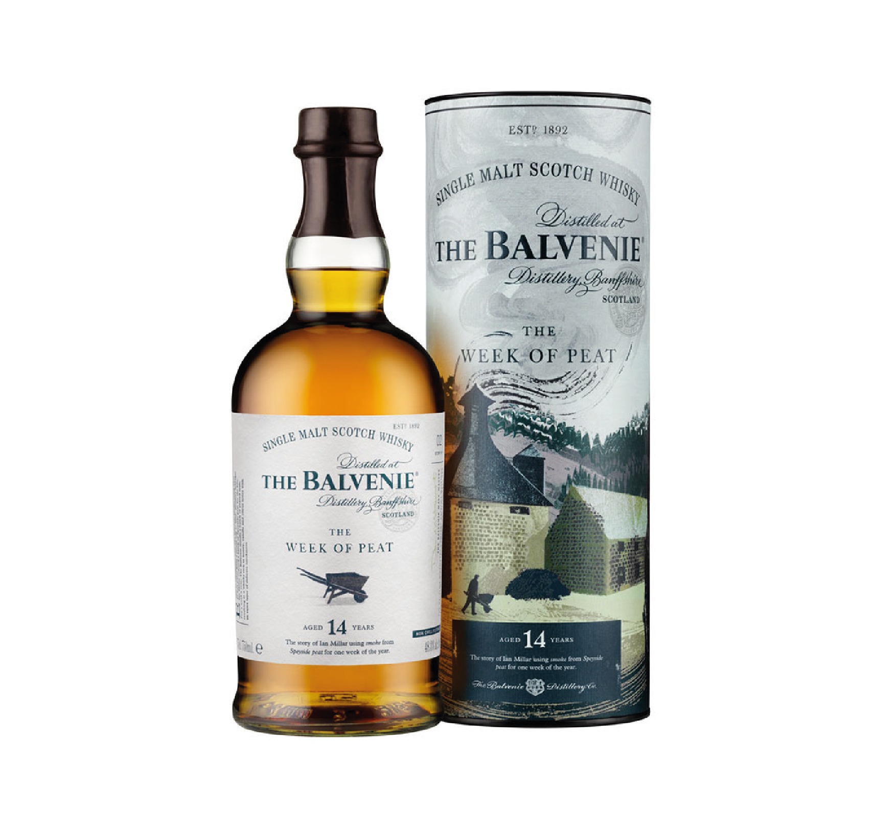 THE BALVENIE 14 ans 48,3% The Week Of Peat Single Malt WHISKY (ÉCOSSE / Speyside) 70cl