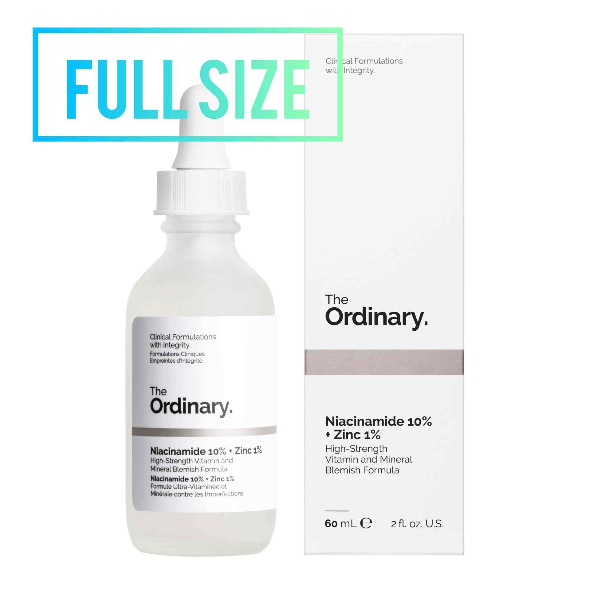 THE ORDINARY – NIACINAMIDE 10% + ZINC 1% – 60ml