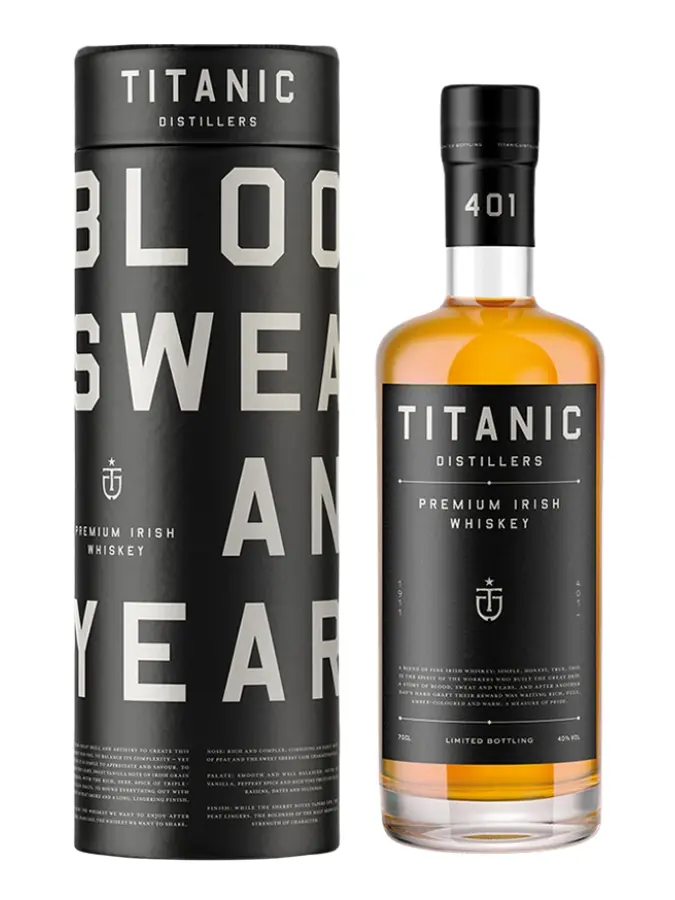 TITANIC DISTILLERS Irisk Whiskey 40%