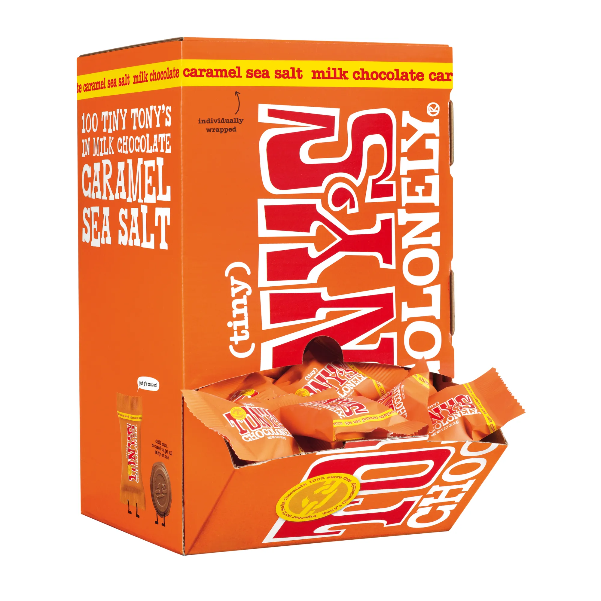 Tony’s Chocolonely Tiny Tony’s Karamel Zeezout (900 gr) – Image 2