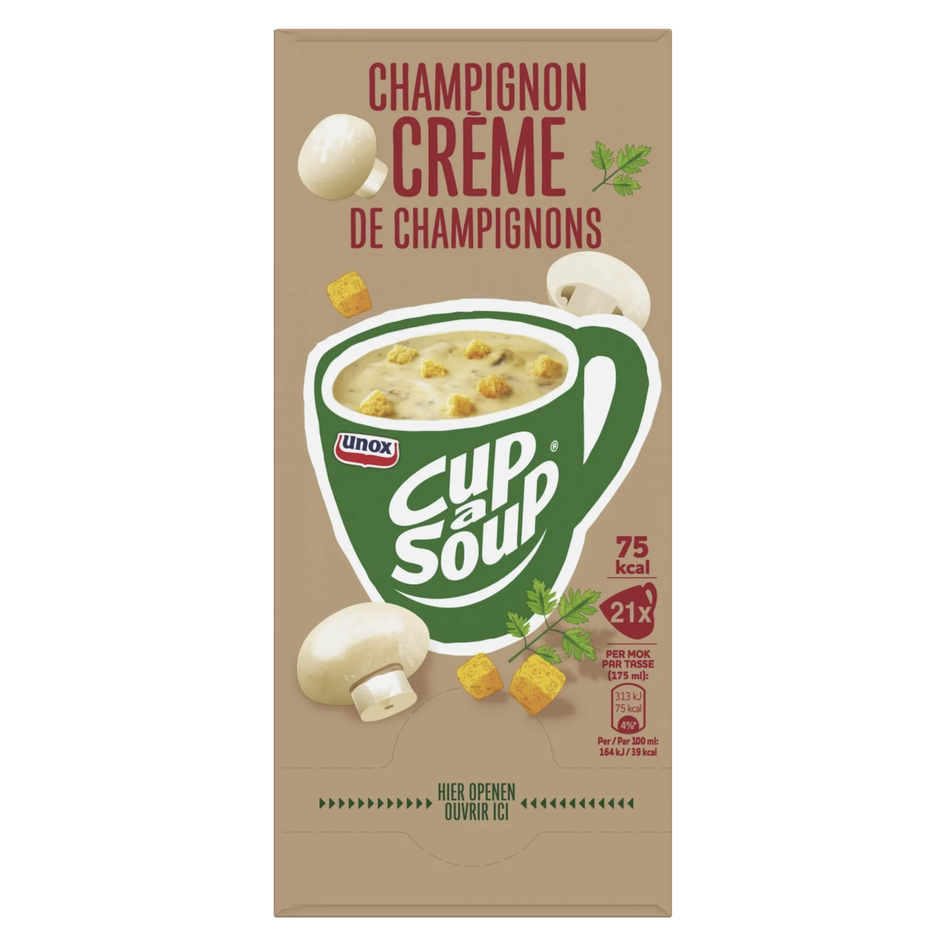 Unox Cup-a-Soup Champignon Crème (21x 175ml) – Image 3