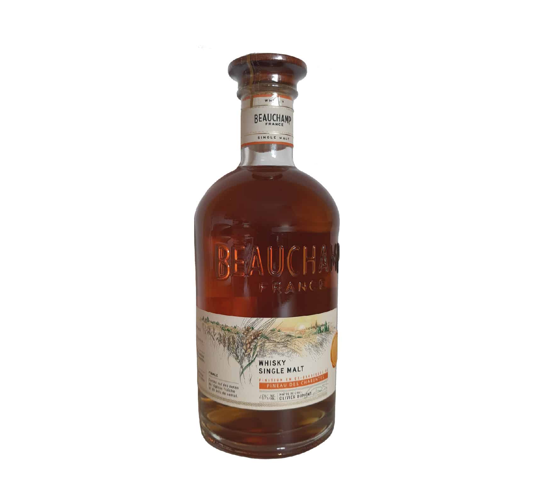 BEAUCHAMP 46% Single Malt WHISKY (FRANCE) 70cl