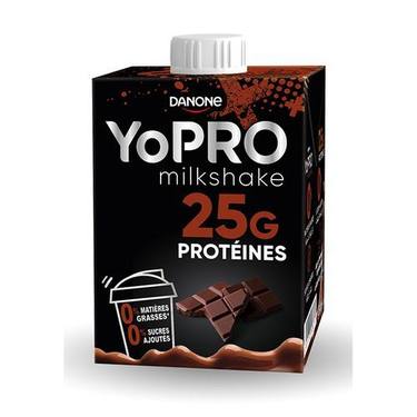 YoPRO Milkshake 25G Protéines Chocolat Danone 500 Ml