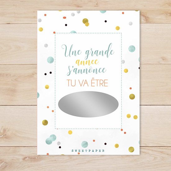 Carte à gratter Annonce Grossesse personnalisable – A partir de 7€ – Image 3