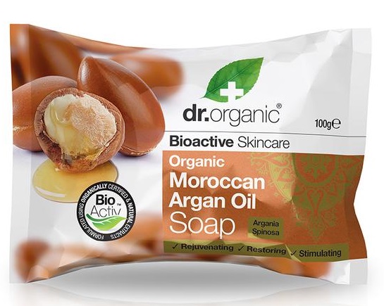 Dr Organic Savon à l’Huile d’Argan Marocain 100G