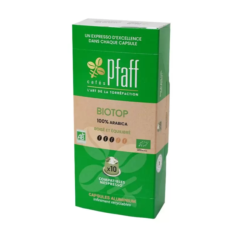 Capsules compatibles Nespresso Bio Top