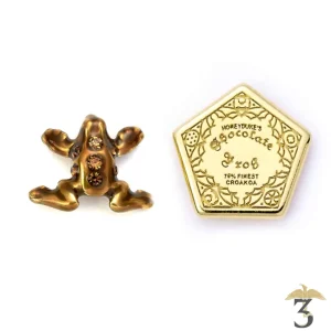 Boucles d’oreilles chocogrenouille cristal argent sterling