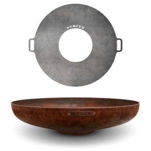 Pack brasero bol à feu Moodz et plaque de cuisson ∅80 cm Bonfeu