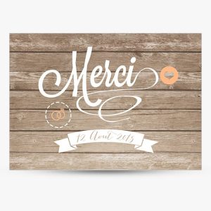 Remerciements In the Wood – à partir de 1,15€ l’unité