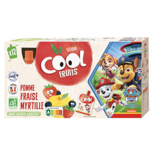 Vitabio Cool Fruits Pomme Fraise Myrtille 12X90G