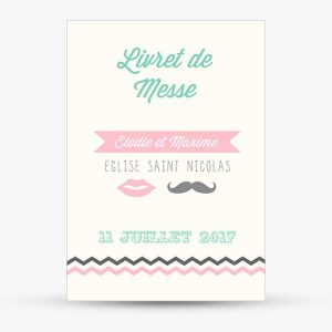 Couverture livret de messe Chevrons